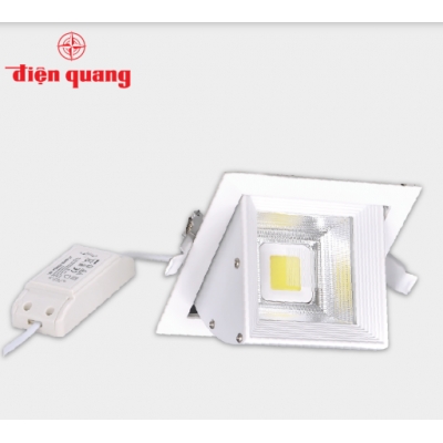 Bộ đèn LED chiếu điểm âm trần Điện Quang ĐQ LEDRSL07 20727 (20W, warmwhite)