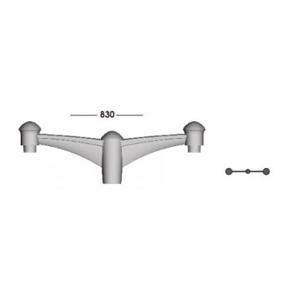 Tay Gắn Cột 2 Đèn Lioa TCHD400-2
