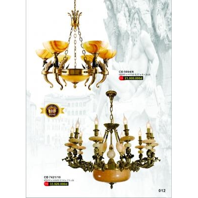 Đèn Chùm Đồng Cao Cấp CĐ 5994/6 - 7421/10