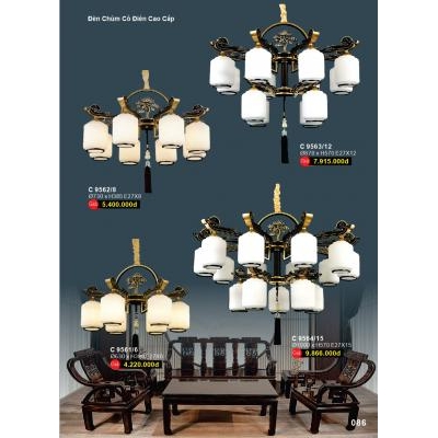 Đèn Chùm Led Pha Lê Cao Cấp C 9561/6