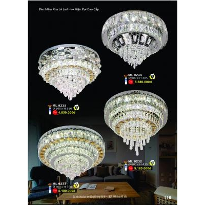 Đèn Mâm Led Hiện Đại Cao Cấp ML 9232-33-34-35