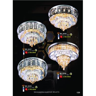 Đèn Mâm Led Hiện Đại Cao Cấp ML 9246 - 9427-28-29