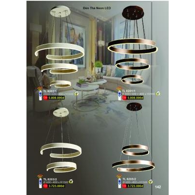 Đèn Thả Led Hiện Đại Cao Cấp TL 8201-8202-8203-8205