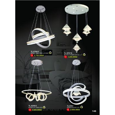Đèn Thả Led Hiện Đại Cao Cấp TL 8780-8781-8209-8767