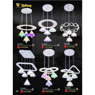 Đèn Thả Led Hiện Đại Cao Cấp T 9330-9331-9332-9325-9328-9329