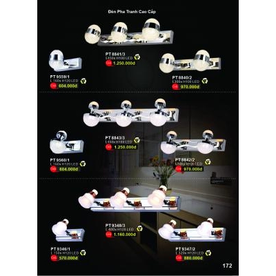 Đèn Pha Tranh Cao Cấp PT 8840-8841-8842-8843