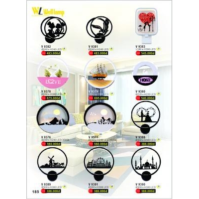 Đèn Tường Led Cao Cấp V 9380-9381-9382-9383