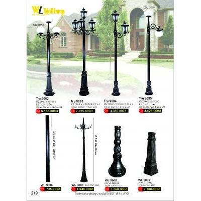 Trụ Đèn Sân Vườn 9082-8083-9084-9085