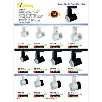 Đèn Thanh Ray Rọi 3 Chức Năng